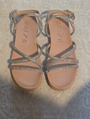 Nude Flat Sandals (Sz 5.5)